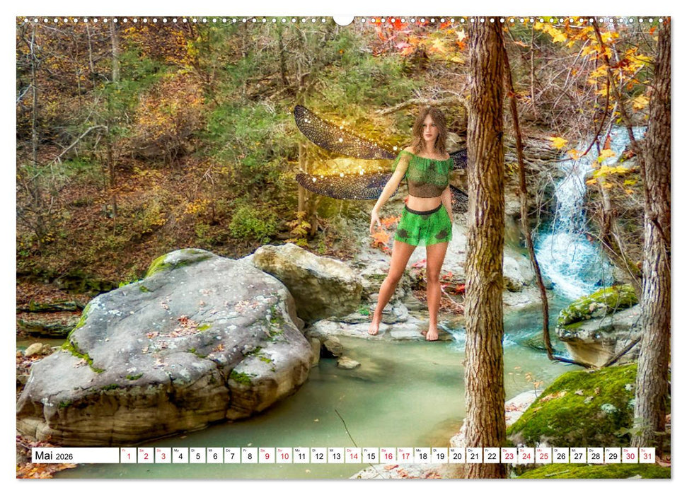 Naturgeister Die Grünen Feen (CALVENDO Premium Wandkalender 2026)