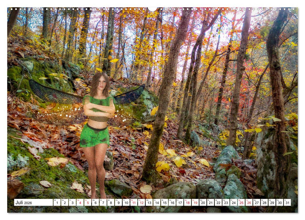 Naturgeister Die Grünen Feen (CALVENDO Premium Wandkalender 2026)