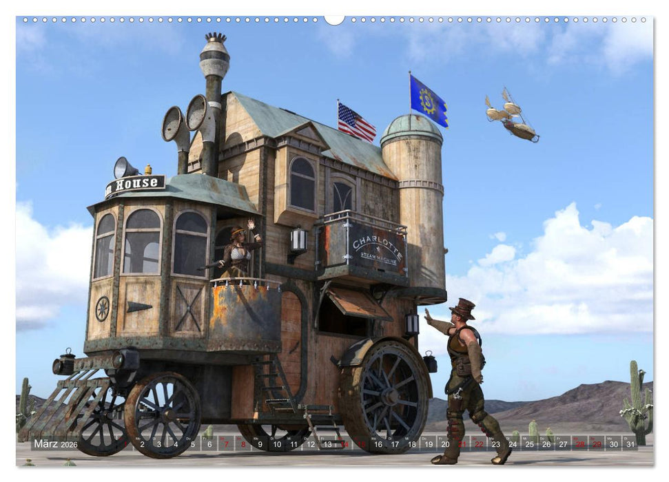 Steampunk Pärchen (CALVENDO Premium Wandkalender 2026)