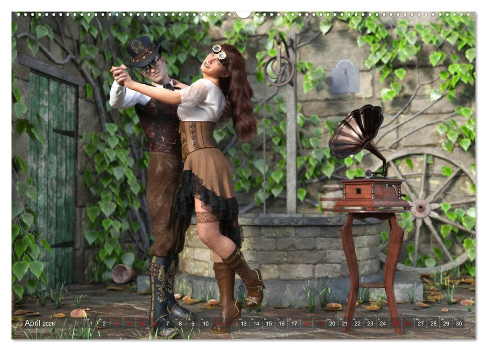 Steampunk Pärchen (CALVENDO Premium Wandkalender 2026)