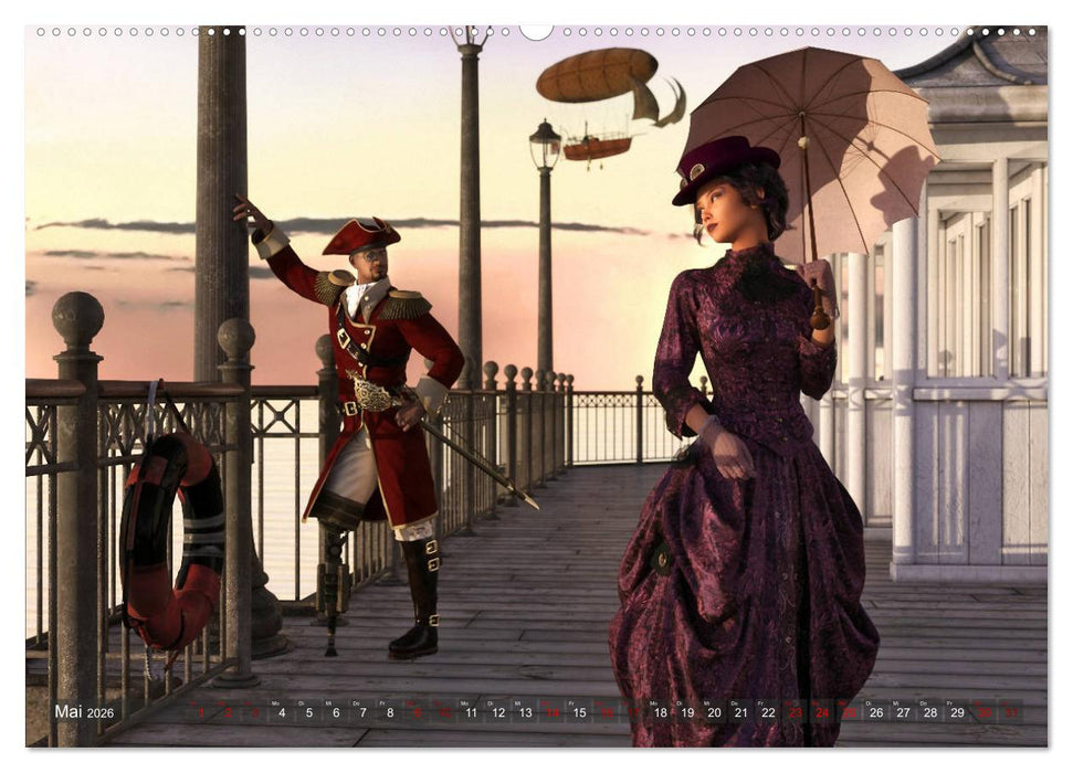 Steampunk Pärchen (CALVENDO Premium Wandkalender 2026)