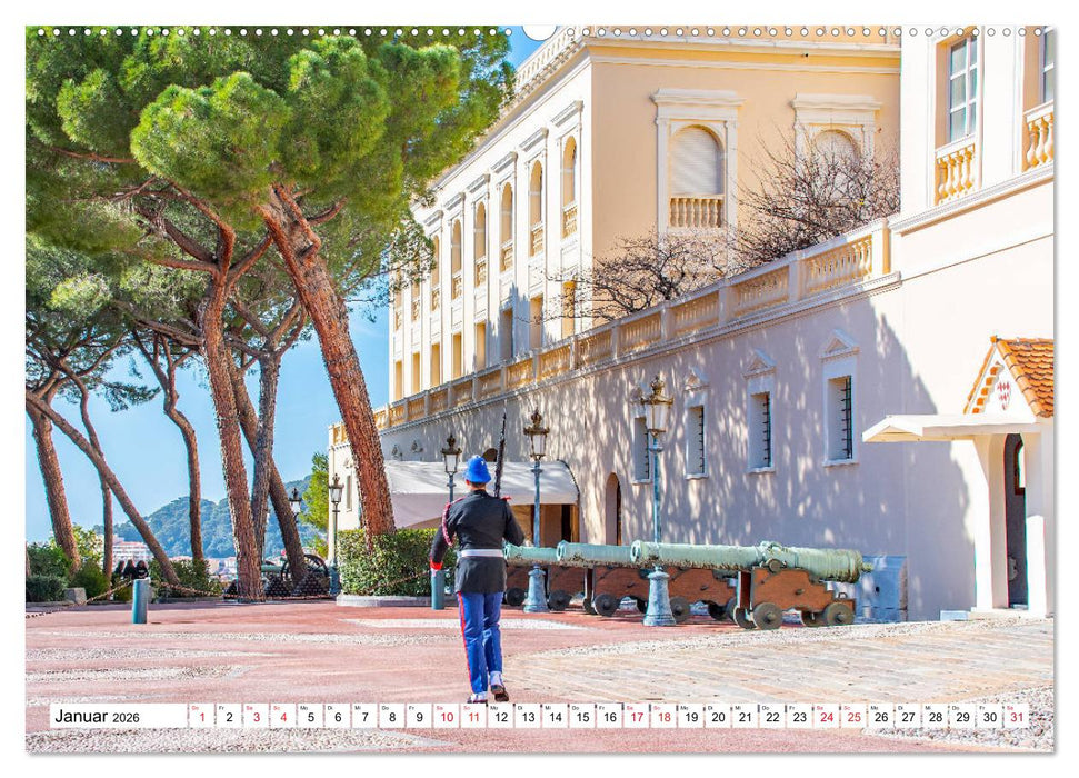 Monaco - Reiseziel am Mittelmeer (CALVENDO Premium Wandkalender 2026)