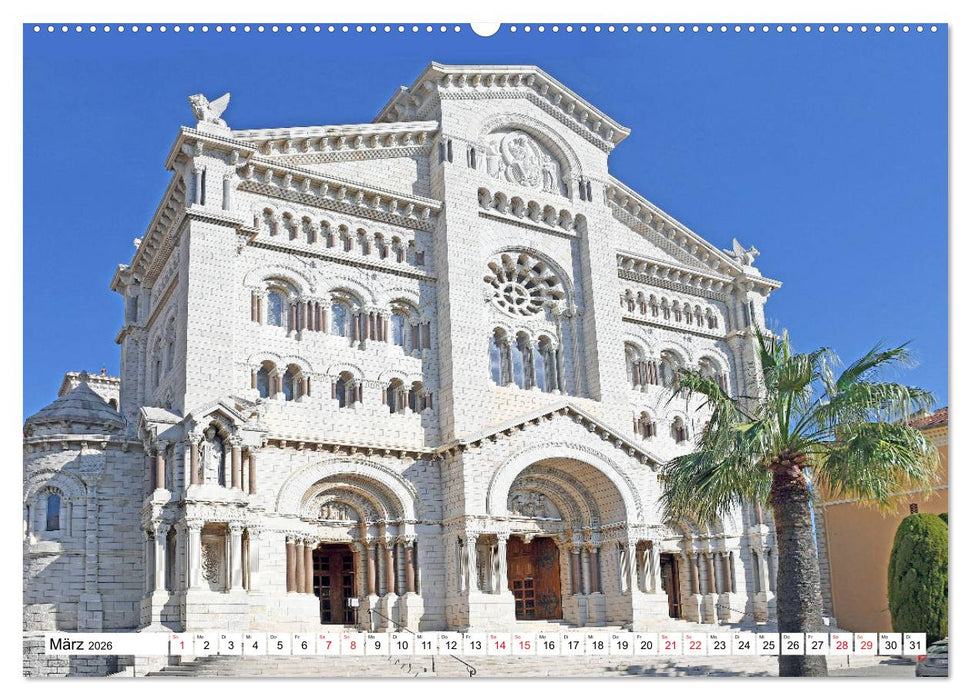 Monaco - Reiseziel am Mittelmeer (CALVENDO Premium Wandkalender 2026)