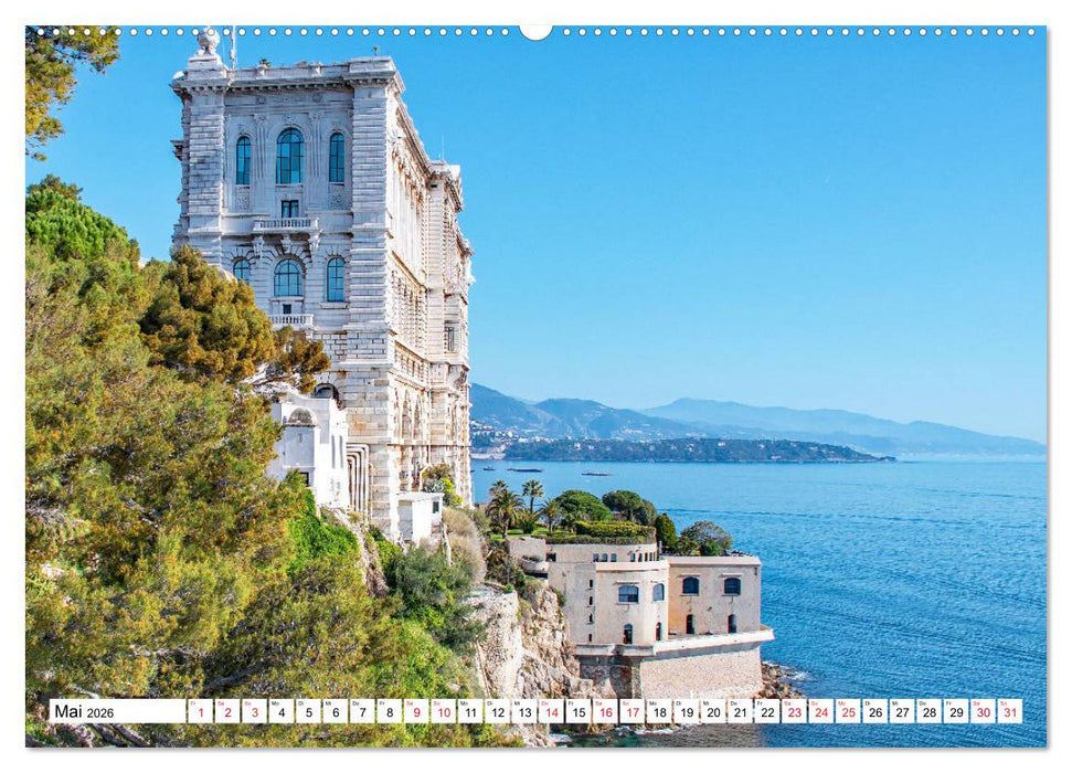 Monaco - Reiseziel am Mittelmeer (CALVENDO Premium Wandkalender 2026)