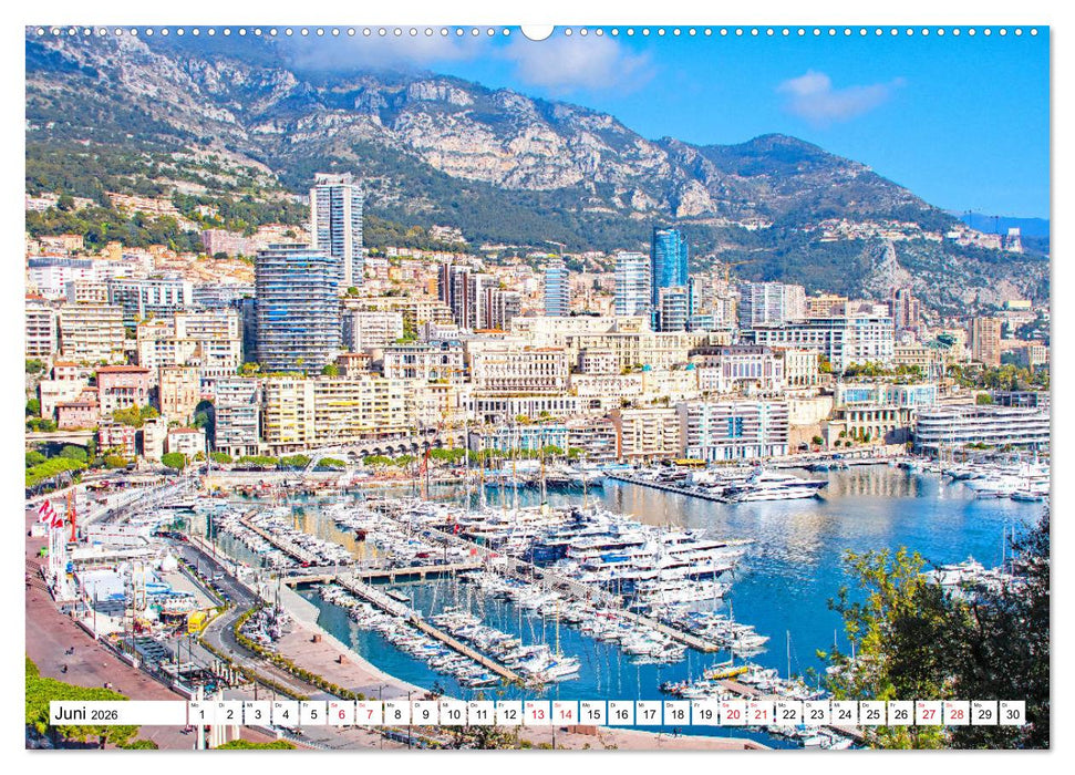 Monaco - Reiseziel am Mittelmeer (CALVENDO Premium Wandkalender 2026)