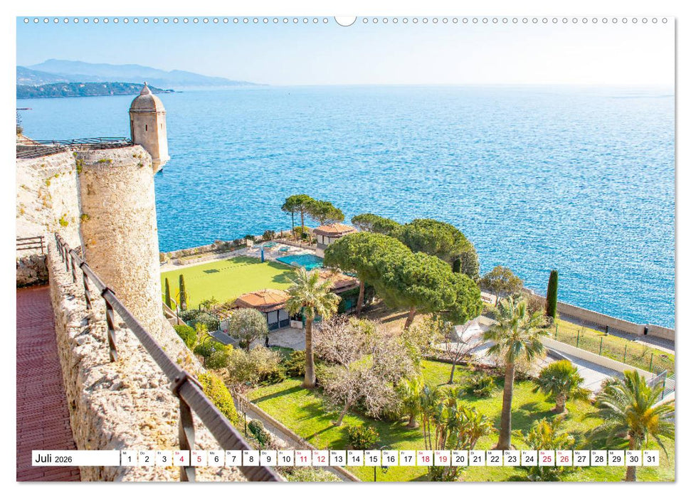 Monaco - Reiseziel am Mittelmeer (CALVENDO Premium Wandkalender 2026)