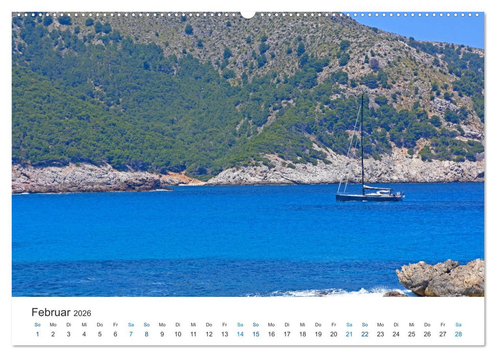 Segelboote und Yachten - Lebensart am Mittelmeer (CALVENDO Premium Wandkalender 2026)