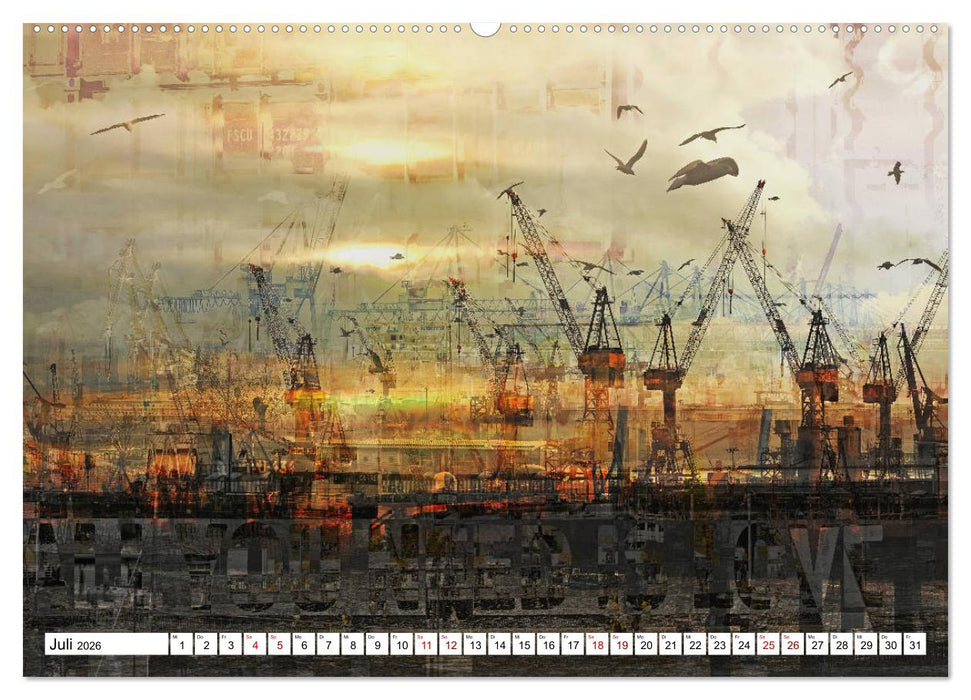 Hamburger GoldArt (CALVENDO Premium Wandkalender 2026)