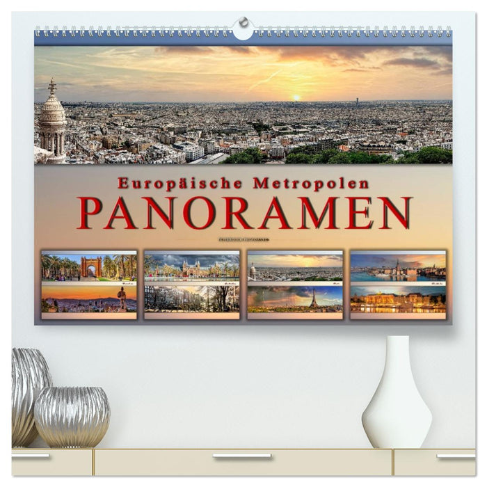 Europäische Metropolen - Panoramen (CALVENDO Premium Wandkalender 2026)