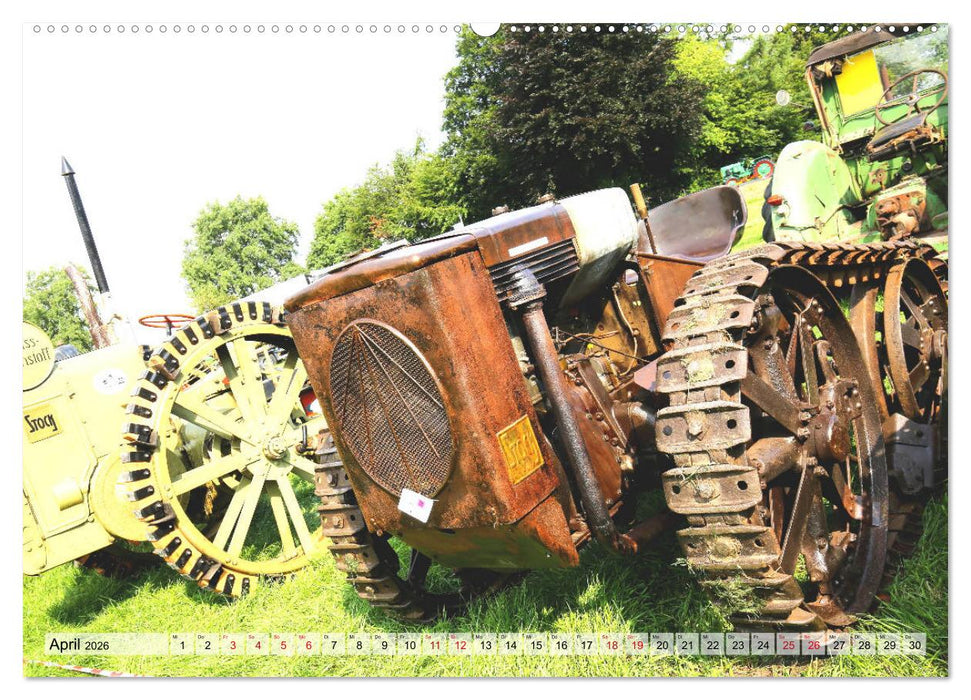 Historische Landmaschinen und Traktoren (CALVENDO Premium Wandkalender 2026)