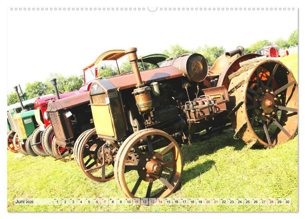Historische Landmaschinen und Traktoren (CALVENDO Premium Wandkalender 2026)