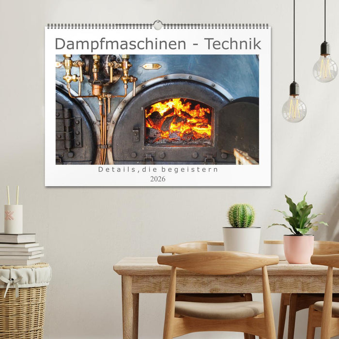 Dampfmaschinen - Technik (CALVENDO Wandkalender 2026)