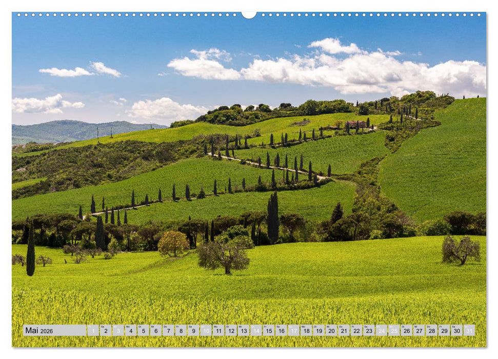 Wunderschöne Toskana (CALVENDO Premium Wandkalender 2026)