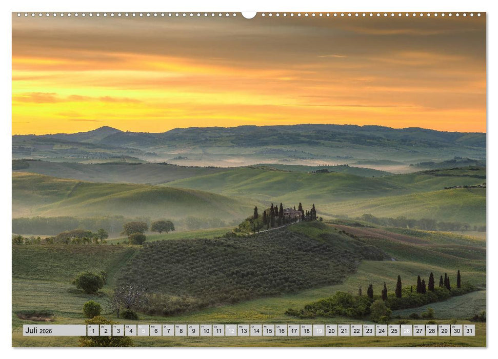 Wunderschöne Toskana (CALVENDO Premium Wandkalender 2026)