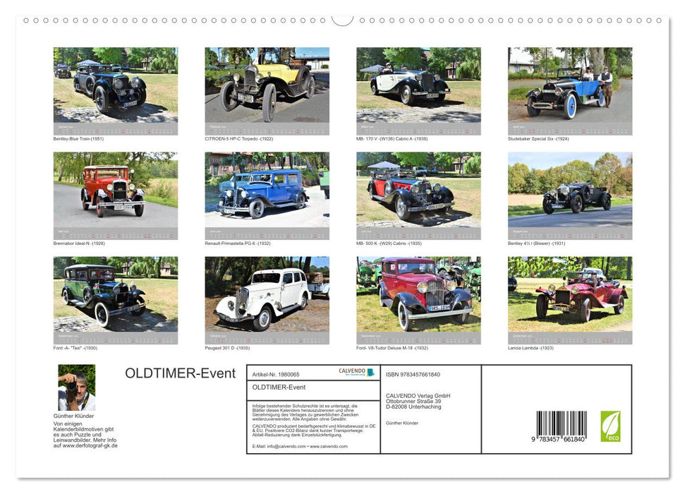 OLDTIMER-Event (CALVENDO Premium Wandkalender 2026)
