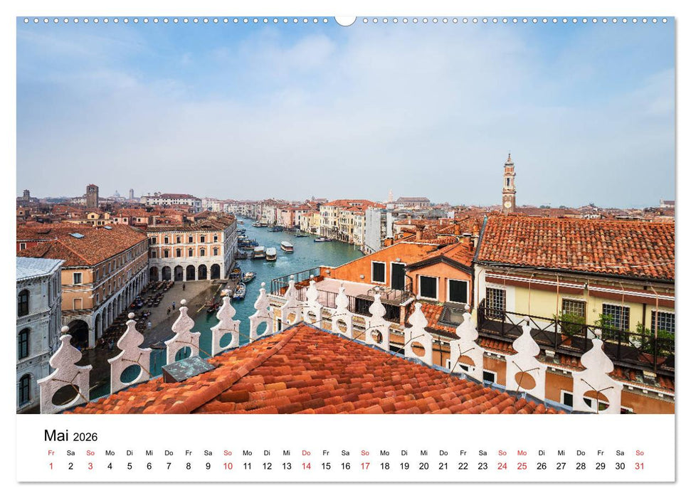 Unterwegs in Venedig (CALVENDO Premium Wandkalender 2026)