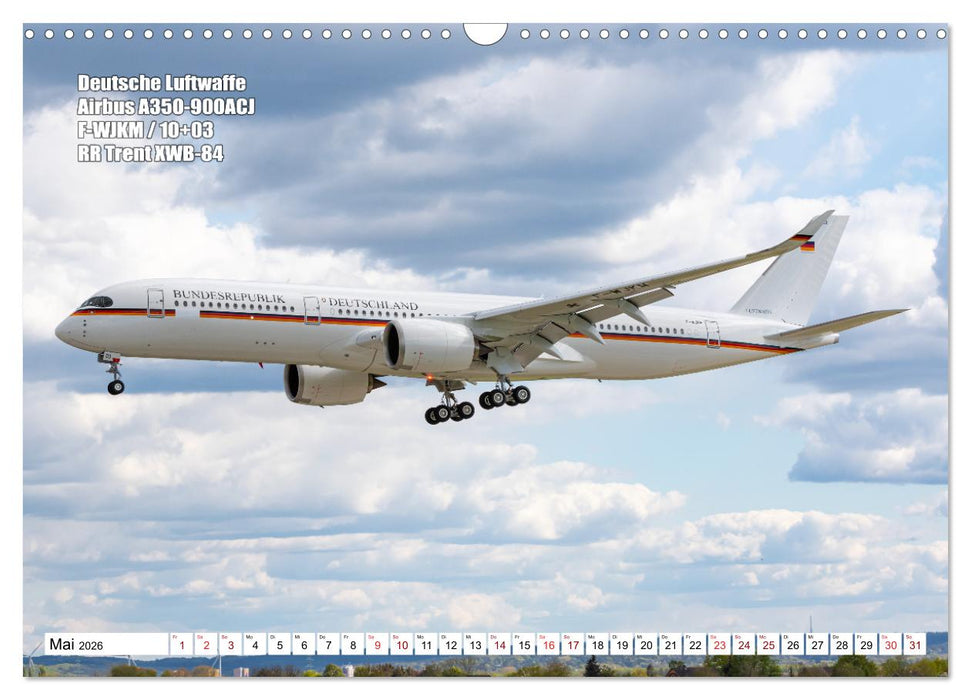 Flugzeuge Hamburg 2026 (CALVENDO Wandkalender 2026)