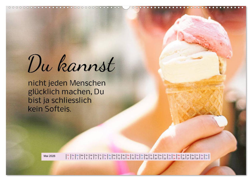 Der Spruchkalender - freiheraus und witzig (CALVENDO Premium Wandkalender 2026)