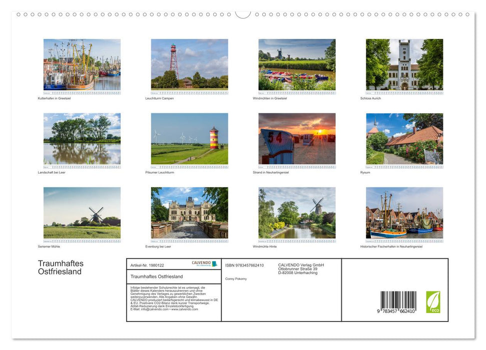 Traumhaftes Ostfriesland (CALVENDO Premium Wandkalender 2026)