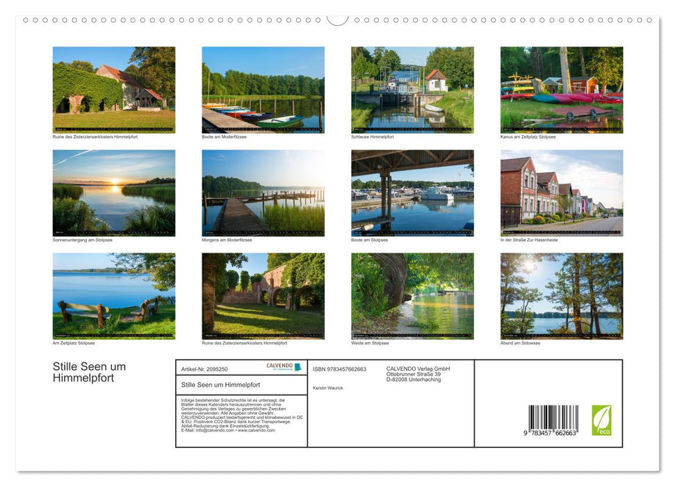 Stille Seen um Himmelpfort (CALVENDO Premium Wandkalender 2026)