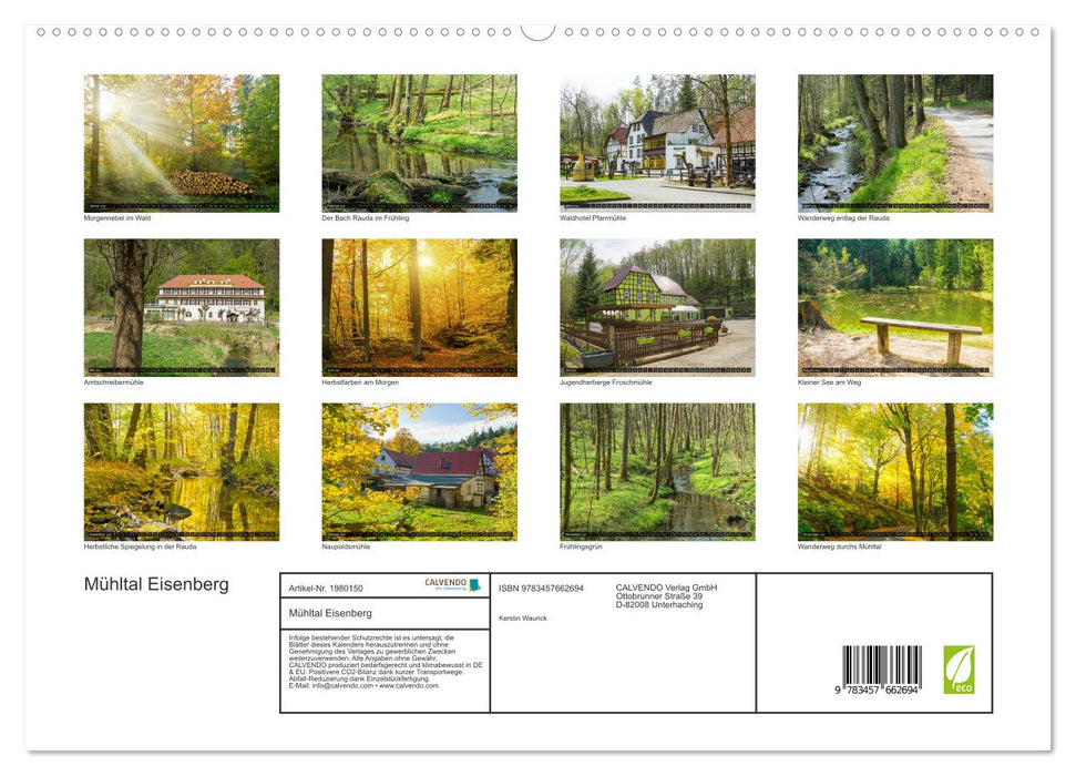 Mühltal Eisenberg (CALVENDO Premium Wandkalender 2026)