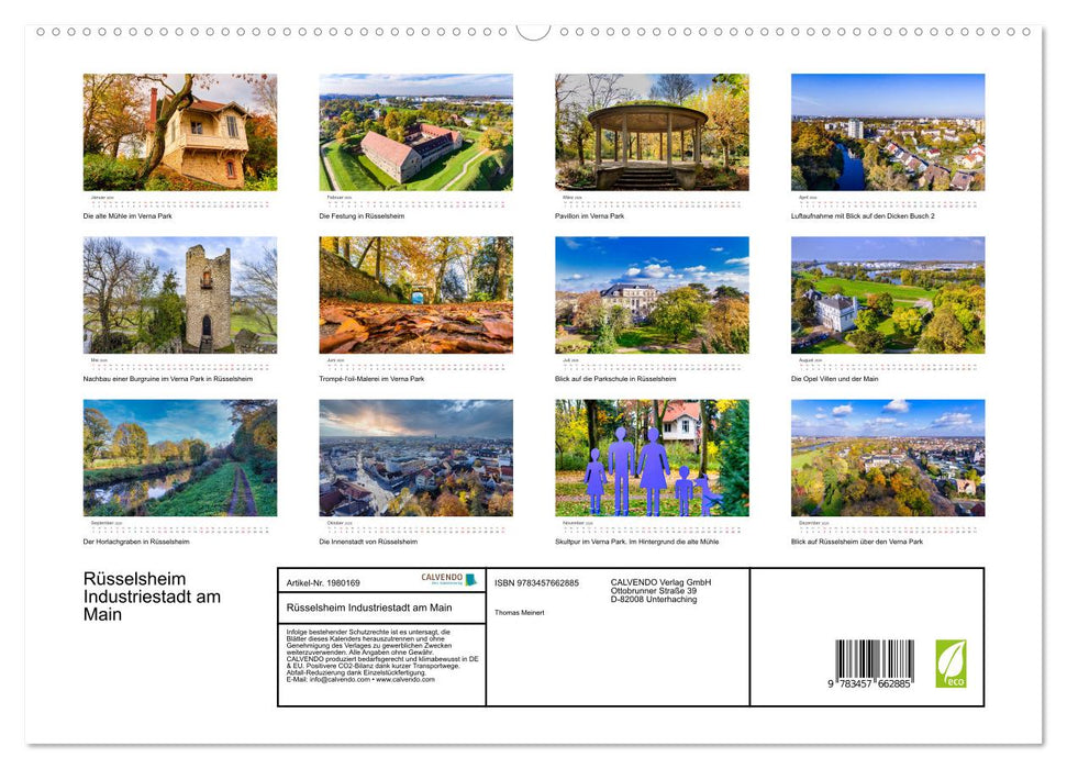 Rüsselsheim Industriestadt am Main (CALVENDO Wandkalender 2026)