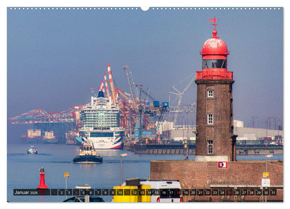 BREMERHAVEN Maritimes in der Seestadt (CALVENDO Wandkalender 2026)