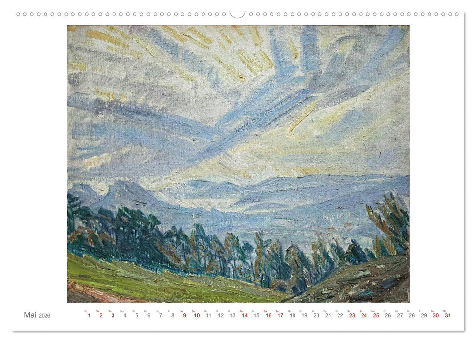 Landschaft im Licht. Daniel Wohlgemuth 1876-1967 (CALVENDO Premium Wandkalender 2026)