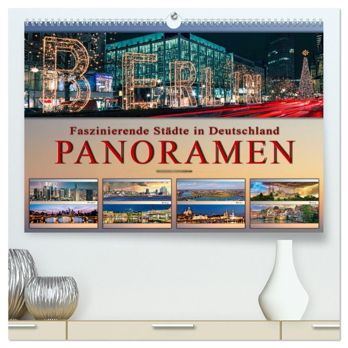 Faszinierende Städte in Deutschland - Panoramen (CALVENDO Premium Wandkalender 2026)