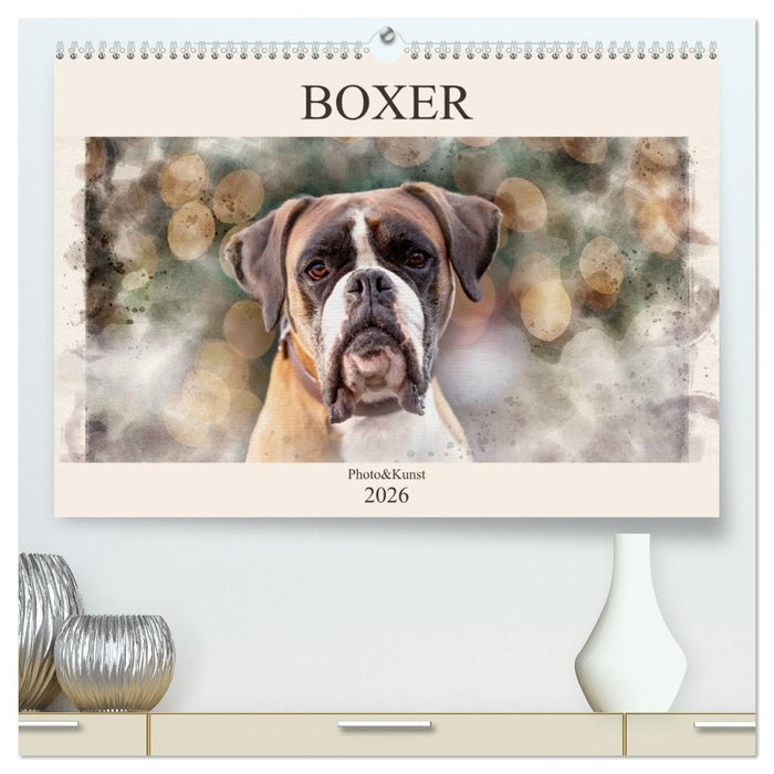 Boxer Photo&Kunst (CALVENDO Premium Wandkalender 2026)