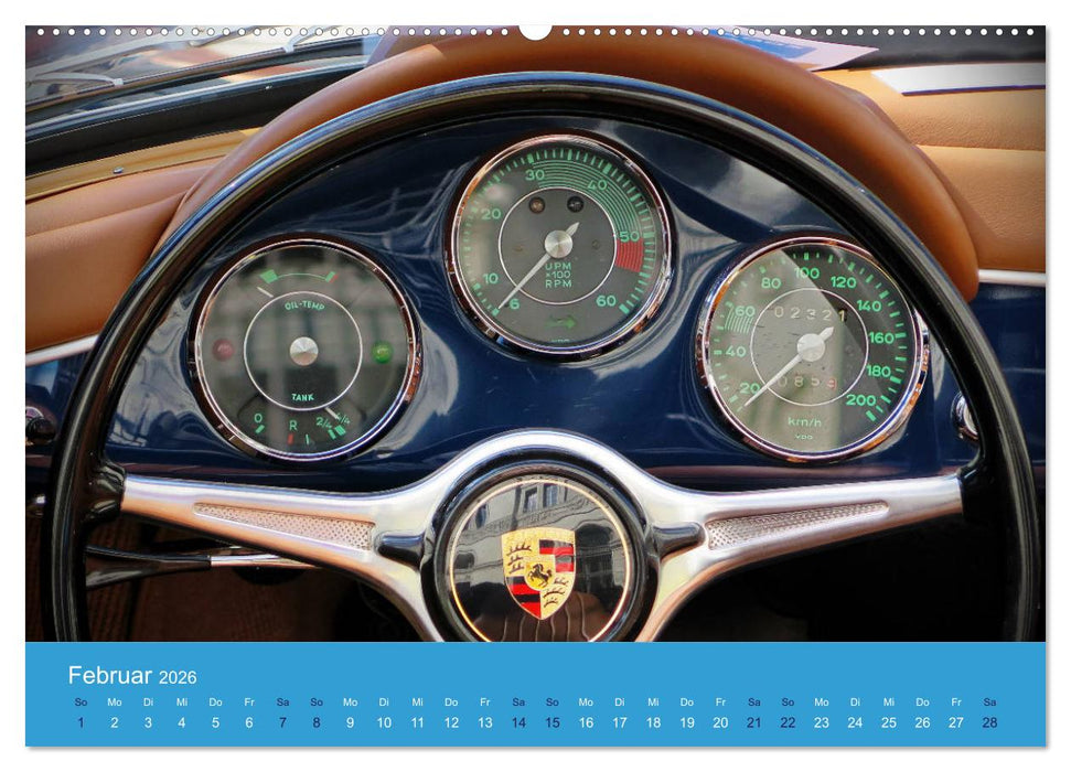 Porsche Classics (CALVENDO Premium Wandkalender 2026)