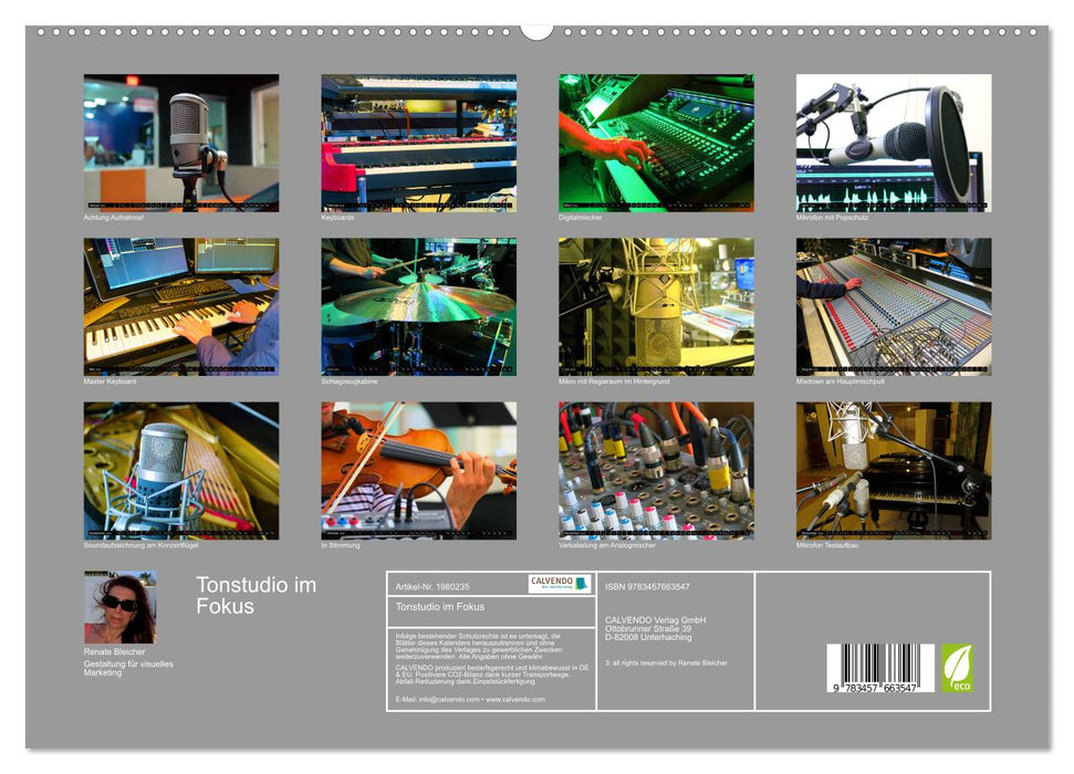 Tonstudio im Fokus (CALVENDO Premium Wandkalender 2026)