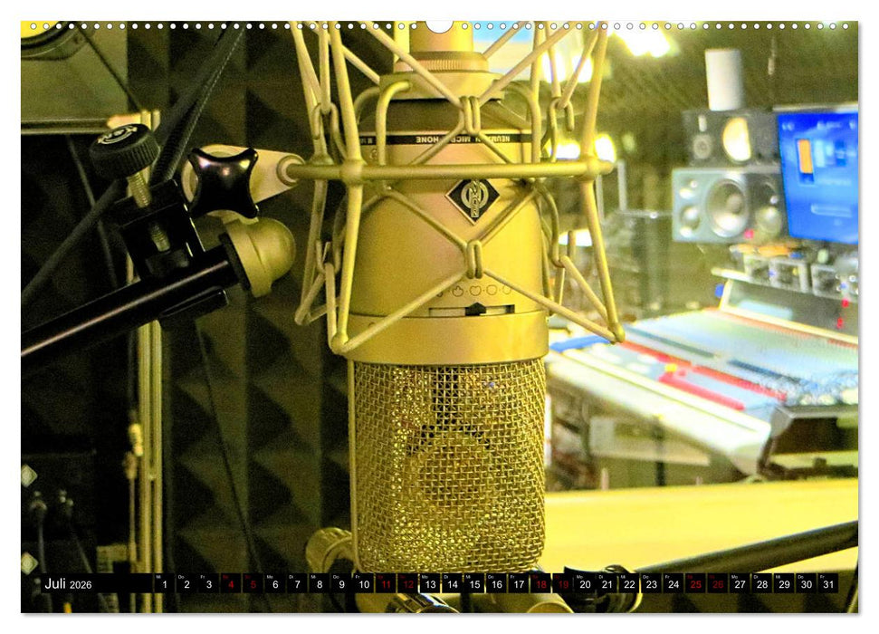 Tonstudio im Fokus (CALVENDO Premium Wandkalender 2026)