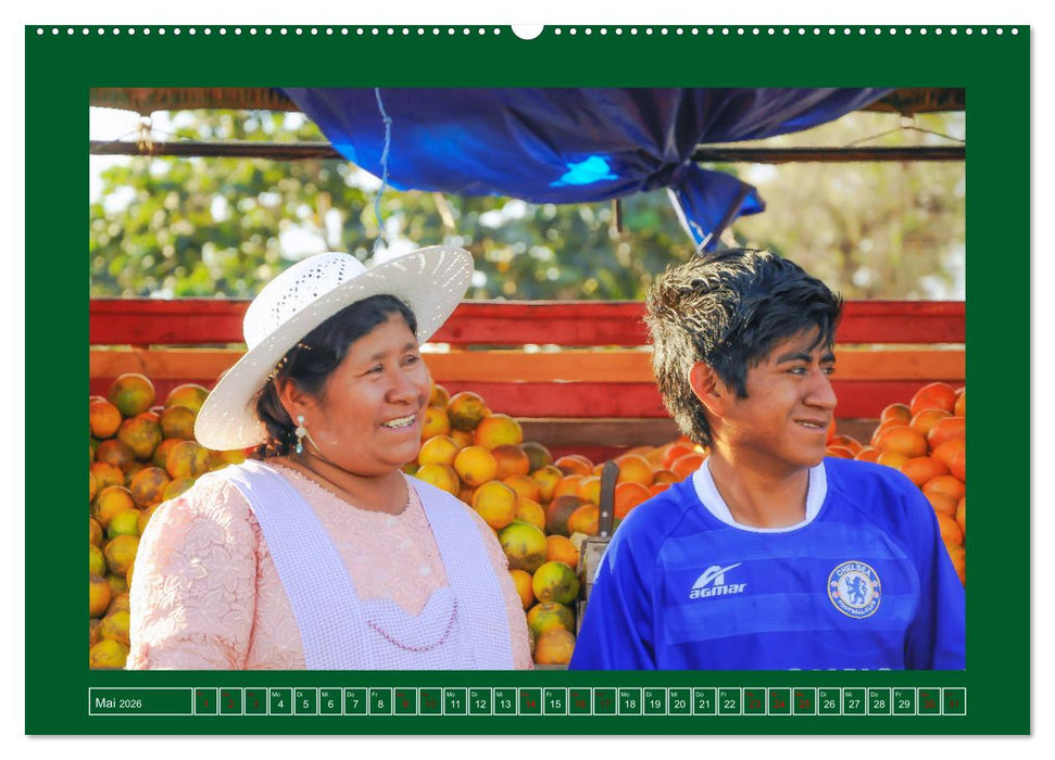 Bolivien - Marktimpressionen (CALVENDO Premium Wandkalender 2026)