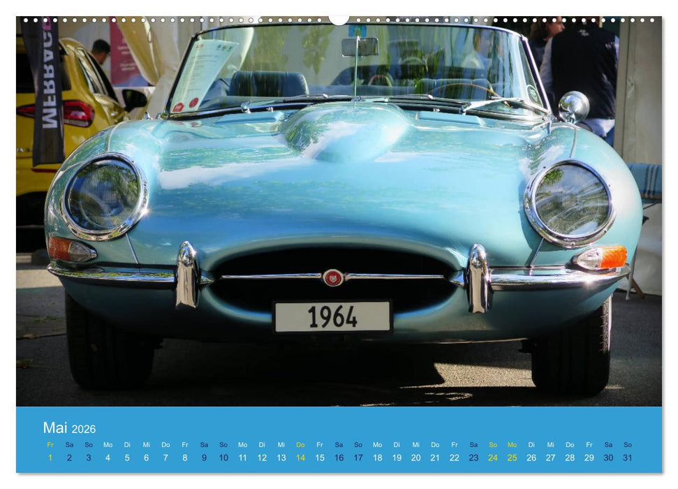 Jaguar E-Type Memorial (CALVENDO Premium Wandkalender 2026)