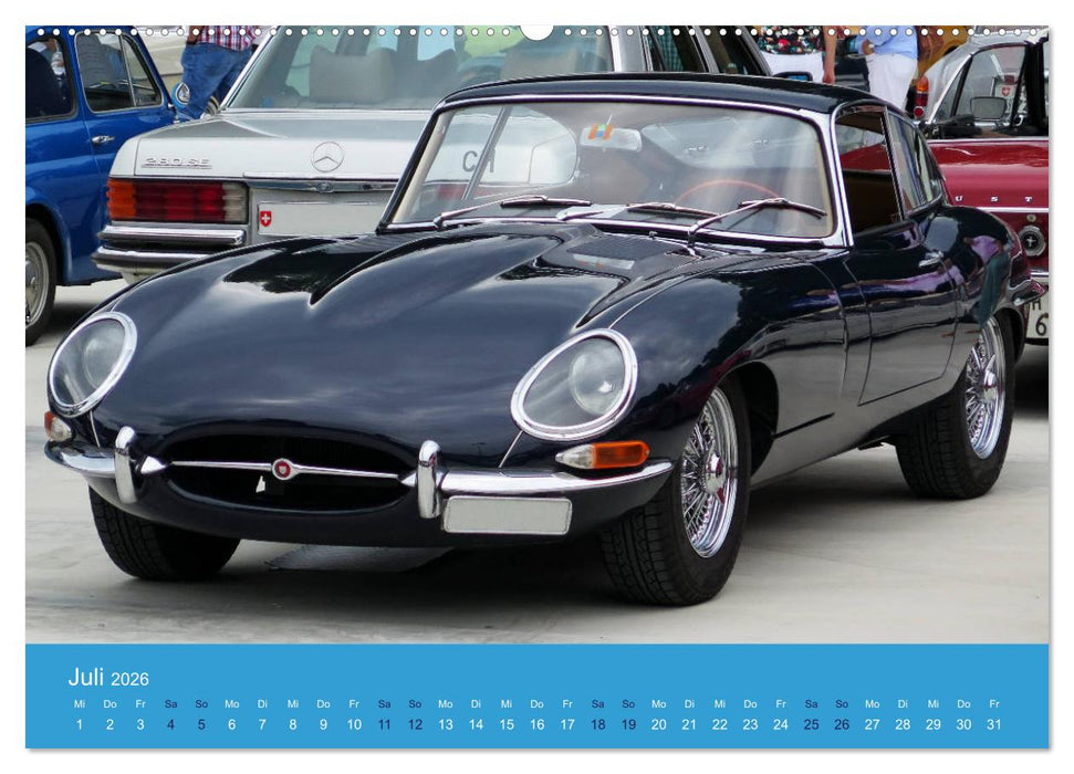 Jaguar E-Type Memorial (CALVENDO Premium Wandkalender 2026)