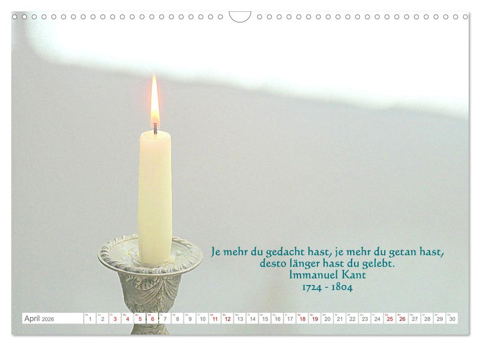 Leben! - Nachdenk-Kalender (CALVENDO Wandkalender 2026)