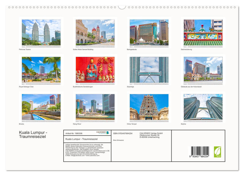 Kuala Lumpur - Traumreiseziel (CALVENDO Premium Wandkalender 2026)