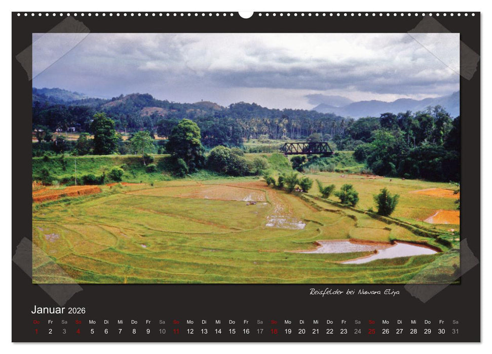 Sri Lanka anno 1986 (CALVENDO Wandkalender 2026)