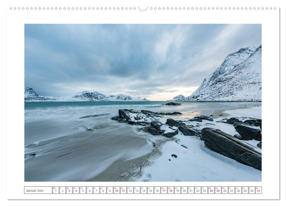 Geheimnisvolle Lofoten (CALVENDO Premium Wandkalender 2026)