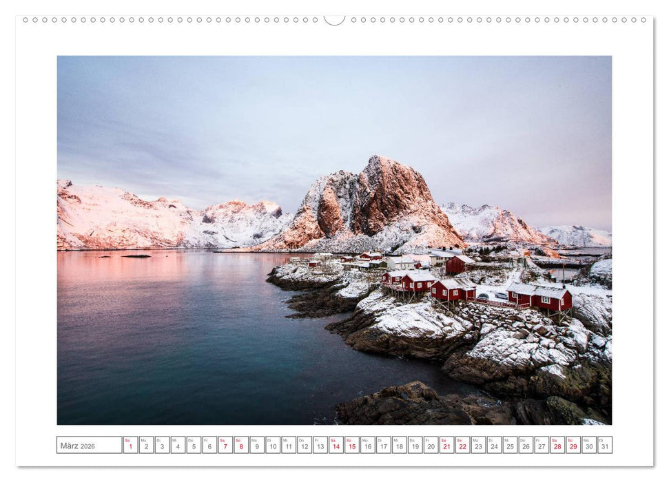 Geheimnisvolle Lofoten (CALVENDO Premium Wandkalender 2026)