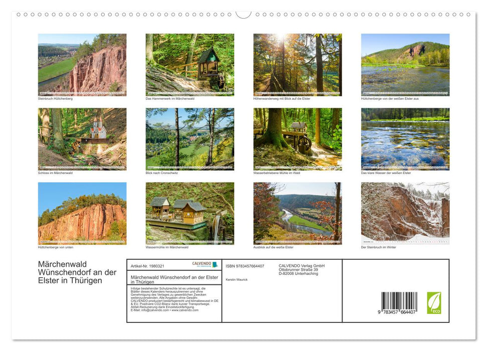 Märchenwald Wünschendorf an der Elster in Thürigen (CALVENDO Premium Wandkalender 2026)