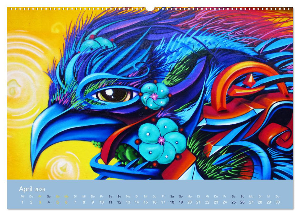 Mexikanische Graffitis (CALVENDO Premium Wandkalender 2026)