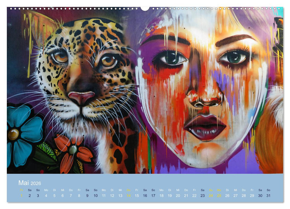 Mexikanische Graffitis (CALVENDO Premium Wandkalender 2026)