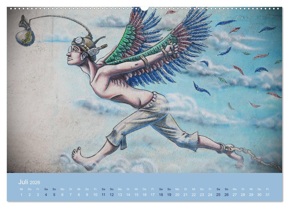 Mexikanische Graffitis (CALVENDO Premium Wandkalender 2026)