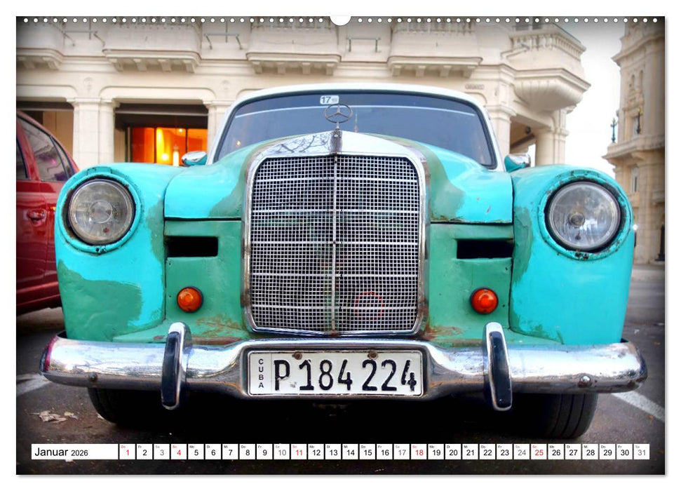 Mercedes-Benz Typ 180 - Ein deutscher Klassiker in Kuba (CALVENDO Premium Wandkalender 2026)