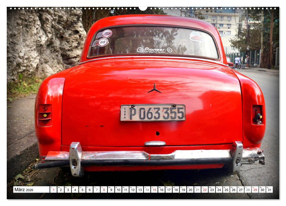 Mercedes-Benz Typ 180 - Ein deutscher Klassiker in Kuba (CALVENDO Premium Wandkalender 2026)