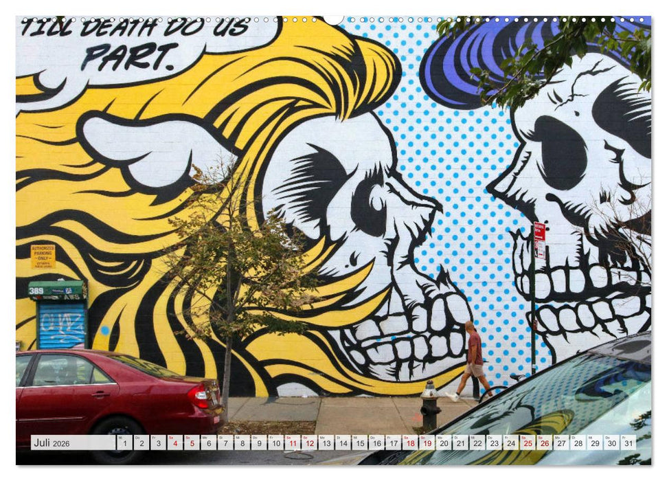 American Street Art - tätowierte Wände (CALVENDO Premium Wandkalender 2026)