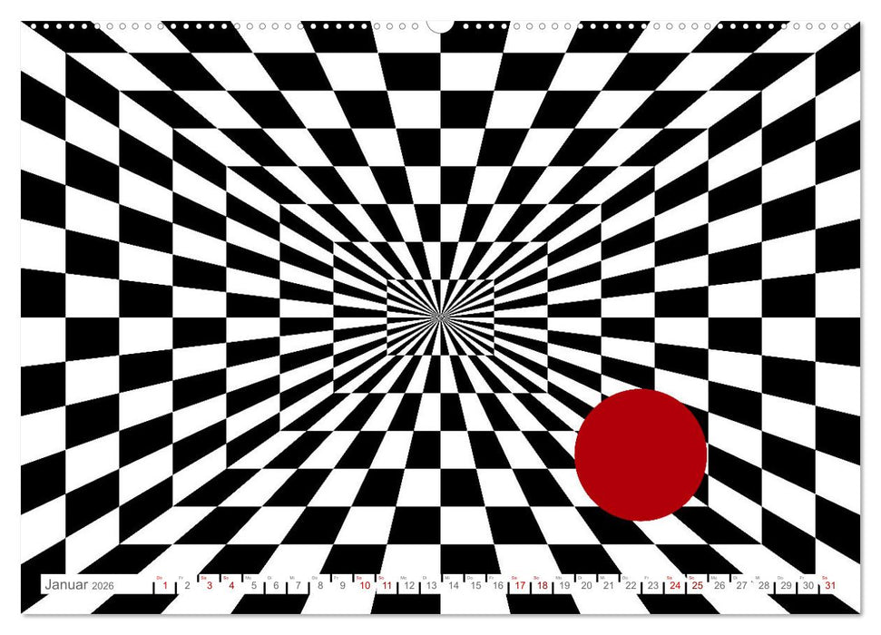 VISIONEN - optische Täuschungen (CALVENDO Wandkalender 2026)