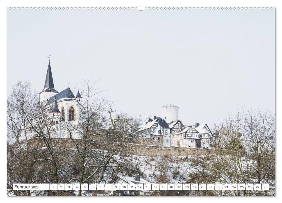 Eifel Reise - romantische Orte (CALVENDO Premium Wandkalender 2026)